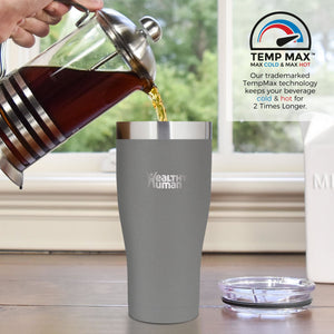32oz Large Stainless Steel Tumbler & Straw - Healthy Human