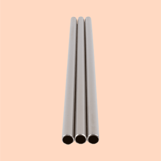 Stainless Steel Straws - 3 Piece Set