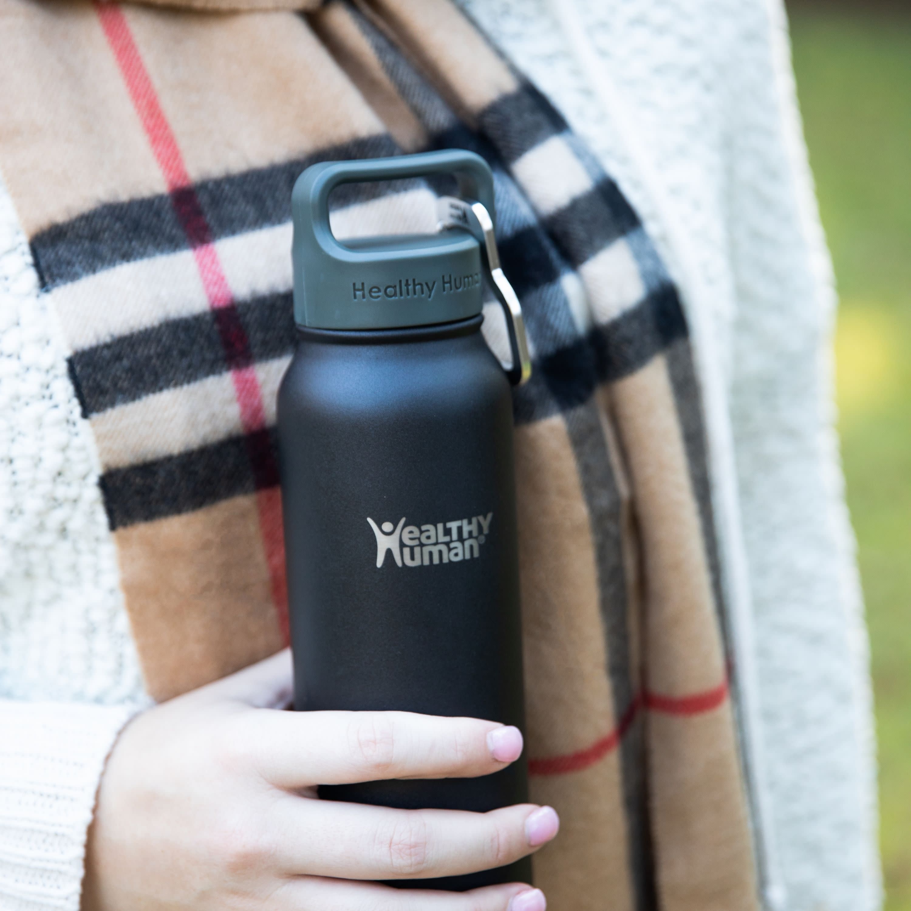Healthy Human Stainless Steel Water Bottle, Double Walled Vacuum