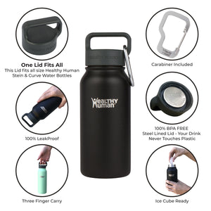The Stein Water Bottle in Stone White, 16 oz