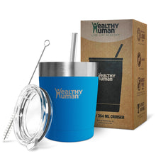 Load image into Gallery viewer, 12oz Large Stainless Steel Tumbler &amp; Straw - Healthy Human
