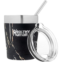 Load image into Gallery viewer, 12oz Large Stainless Steel Tumbler &amp; Straw - Healthy Human
