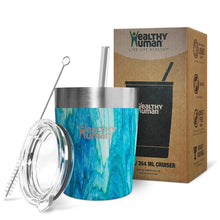 Load image into Gallery viewer, 12oz Large Stainless Steel Tumbler &amp; Straw - Healthy Human
