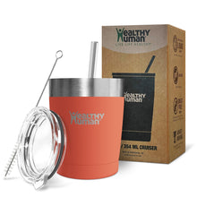 Load image into Gallery viewer, 12oz Large Stainless Steel Tumbler &amp; Straw - Healthy Human
