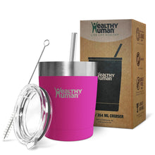 Load image into Gallery viewer, 12oz Large Stainless Steel Tumbler &amp; Straw - Healthy Human
