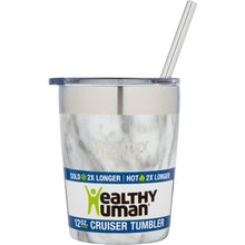 Load image into Gallery viewer, 12oz Large Stainless Steel Tumbler &amp; Straw - Healthy Human
