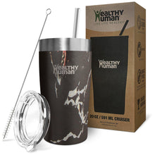 Load image into Gallery viewer, 20oz Large Stainless Steel Tumbler &amp; Straw - Healthy Human

