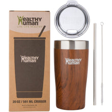 Load image into Gallery viewer, 20oz Large Stainless Steel Tumbler &amp; Straw - Healthy Human
