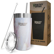 Load image into Gallery viewer, 20oz Large Stainless Steel Tumbler &amp; Straw - Healthy Human
