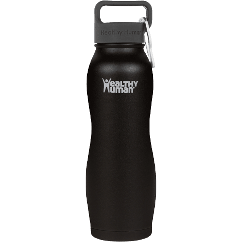 Wellness 32 oz. Stainless Steel Bottle with Flip Straw and Silicone Boot - Light Blue