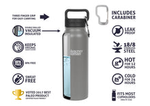 Load image into Gallery viewer, 16oz Stainless Steel Water Bottle Healthy Human
