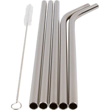 Load image into Gallery viewer, Stainless Steel Straws - 5 Piece Travel Set Healthy Human v2
