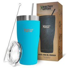 Load image into Gallery viewer, 32oz Large Stainless Steel Tumbler &amp; Straw - Healthy Human
