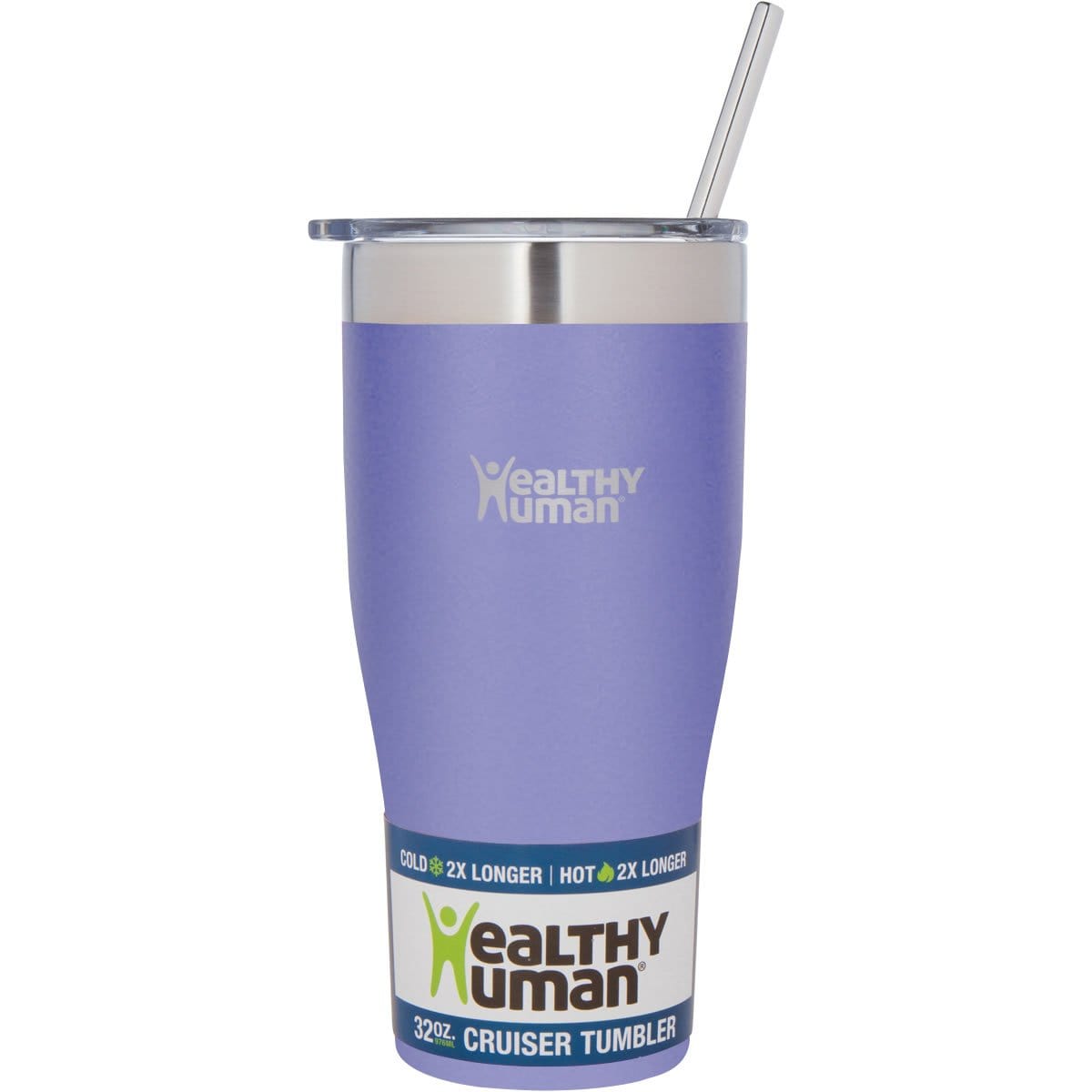 32oz Large Stainless Steel Tumbler &amp; Straw - Healthy Human