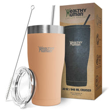 Load image into Gallery viewer, 32oz Large Stainless Steel Tumbler &amp; Straw - Healthy Human
