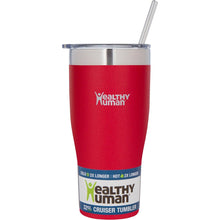 Load image into Gallery viewer, 32oz Large Stainless Steel Tumbler &amp; Straw - Healthy Human
