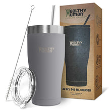 Load image into Gallery viewer, 32oz Large Stainless Steel Tumbler &amp; Straw - Healthy Human
