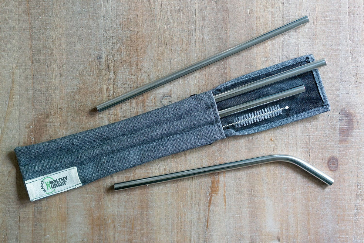 Stainless Steel Straws - 5 Piece Travel Set Healthy Human v2