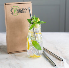 Load image into Gallery viewer, Stainless Steel Straws - 3 Piece Set Healthy Human v2
