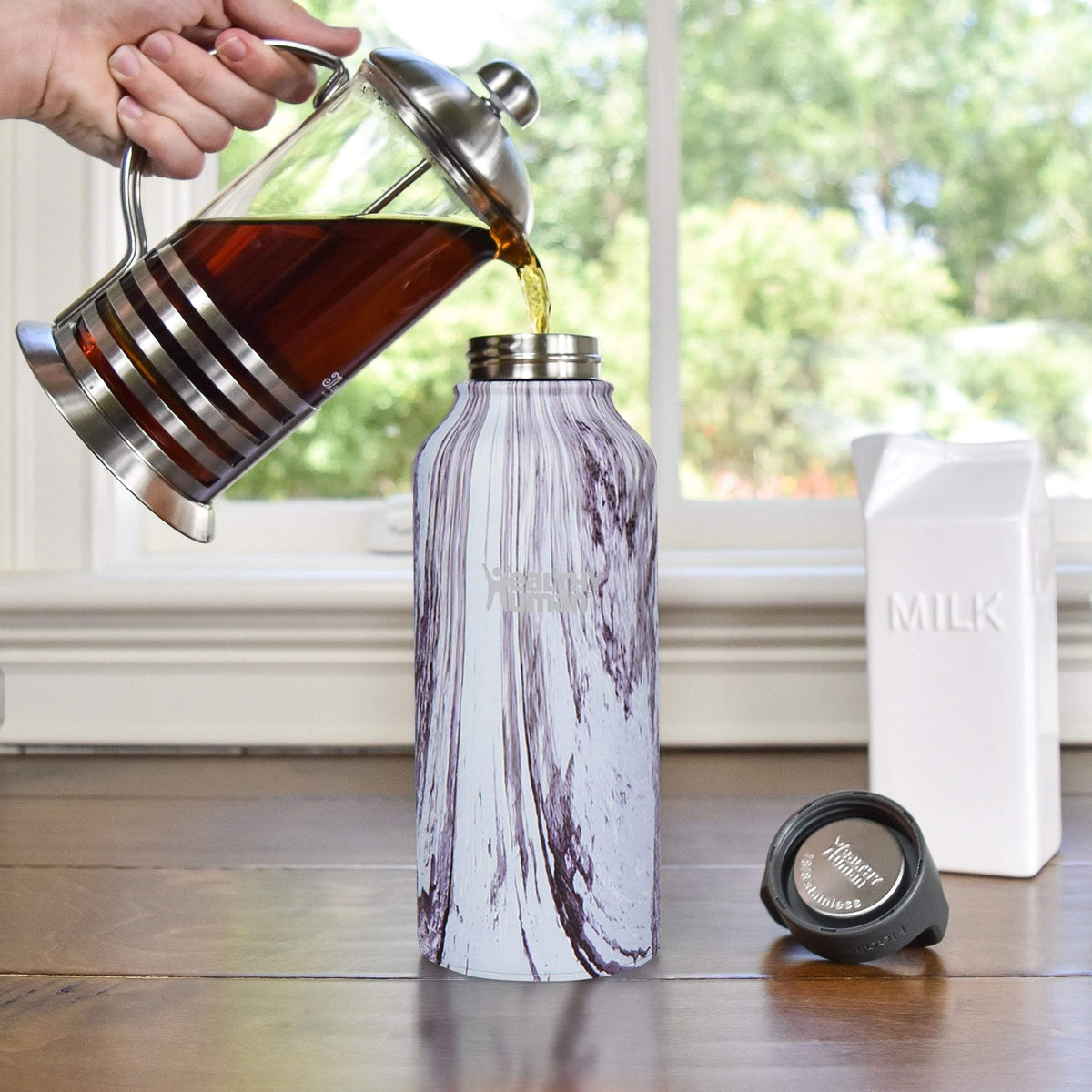 Orchid Water Bottle Tumbler Cup