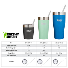 Load image into Gallery viewer, 32oz Large Stainless Steel Tumbler &amp; Straw - Healthy Human
