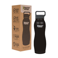 Load image into Gallery viewer, Curve Water Bottle Healthy Human v2
