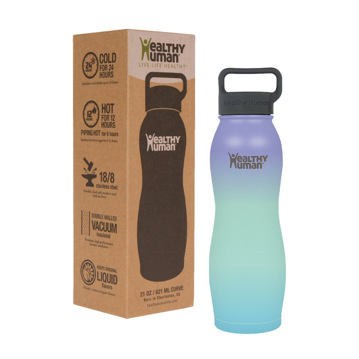 Curve Water Bottle Healthy Human v2