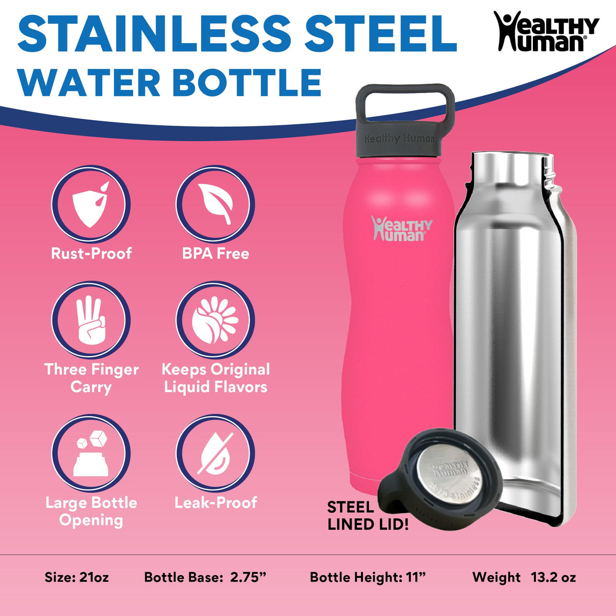 Water Bottle Stainless Steel Vacuum Flasks