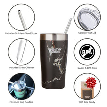Load image into Gallery viewer, 20oz Large Stainless Steel Tumbler &amp; Straw - Healthy Human

