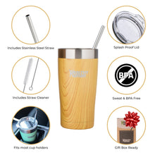 Load image into Gallery viewer, 20oz Large Stainless Steel Tumbler &amp; Straw - Healthy Human
