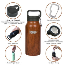 Load image into Gallery viewer, 16oz Stainless Steel Water Bottle Healthy Human
