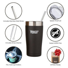 Load image into Gallery viewer, 20oz Large Stainless Steel Tumbler &amp; Straw - Healthy Human
