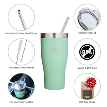 Load image into Gallery viewer, 32oz Large Stainless Steel Tumbler &amp; Straw - Healthy Human
