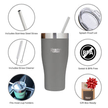 Load image into Gallery viewer, 32oz Large Stainless Steel Tumbler &amp; Straw - Healthy Human
