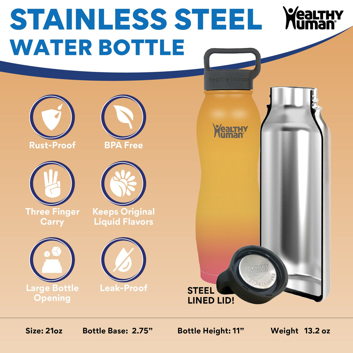 Big Mouth Stainless Steel Water Bottle | 32oz. | Combat Corner